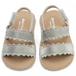 BabyWalker Βαπτιστικά παπούτσια κορίτσι MI1659 Ασημί